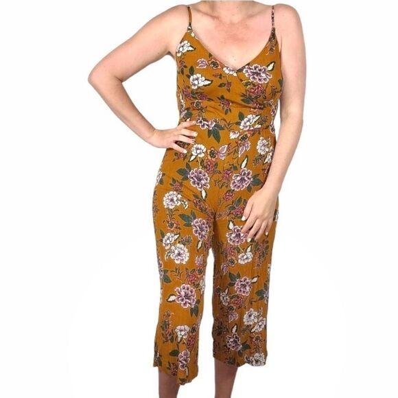 Meral Fiber Orange Floral Print Sleeveless Romer - Picture 1 of 12